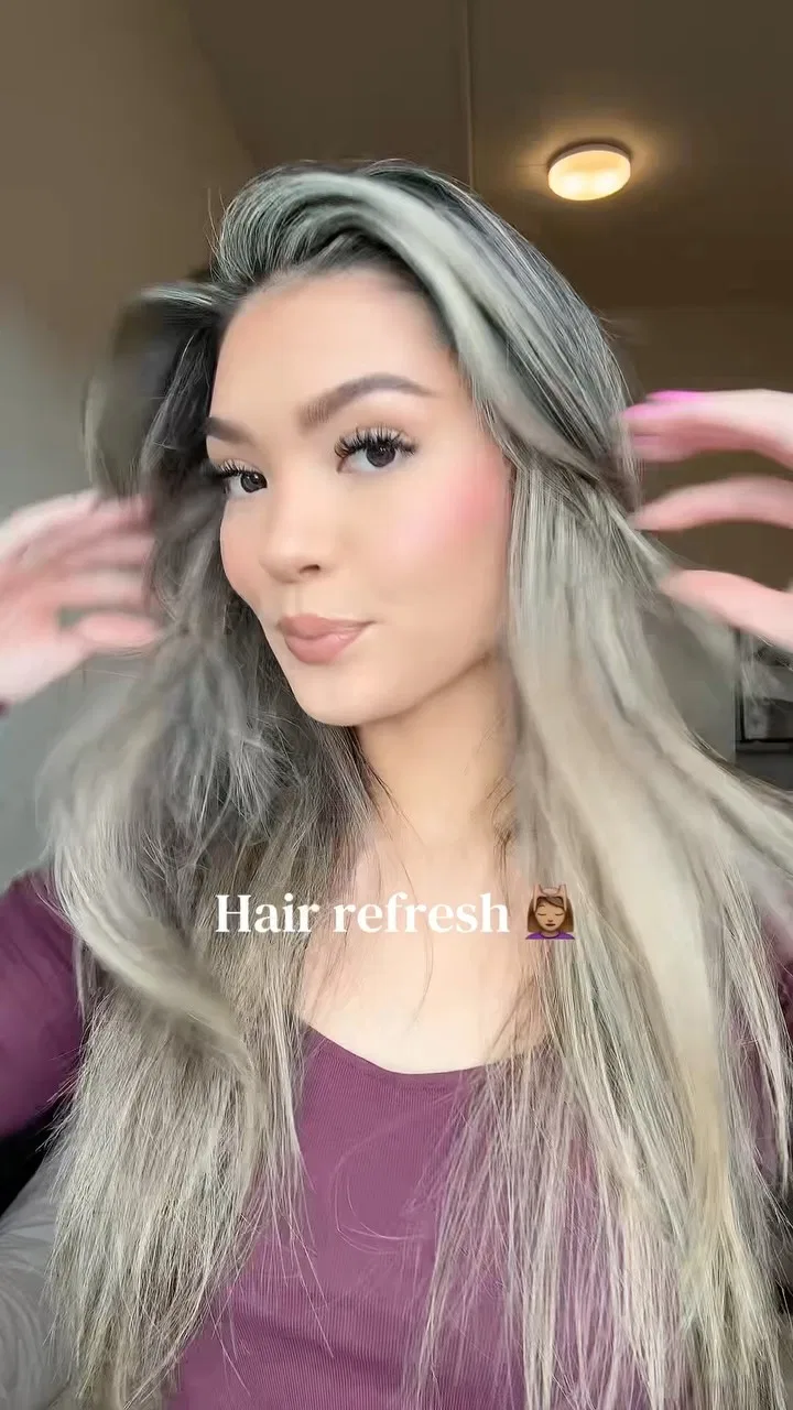 Hair brighter for fall 💆🏽♀️🤍🍂 #hairtransformation #transition #hair #highlights