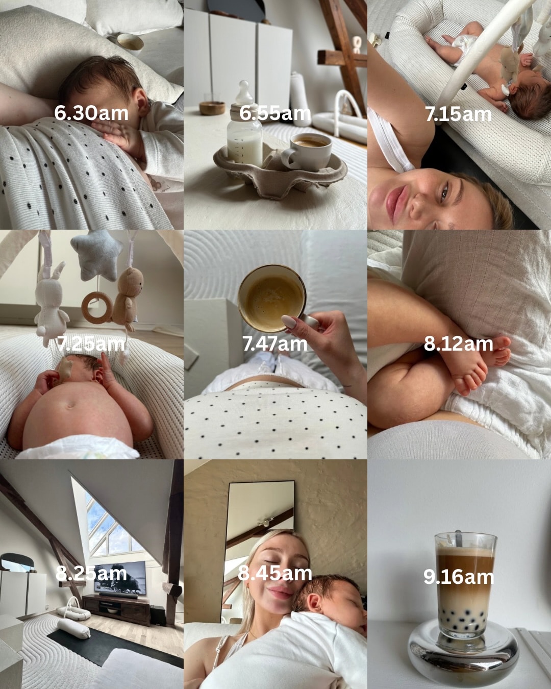 My morning routine lately 🧋
Breastfeeding 🍒
More milk for mini and coffee for mami 🍼
Yogatime with Luca 🌛🧘🏼♀️
